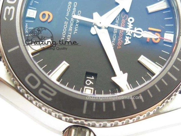 0327 Planet Ocean SS Bp Maker 45mm Black Bezel Orange Numbers On Black Rubber Strap A Popular 8220